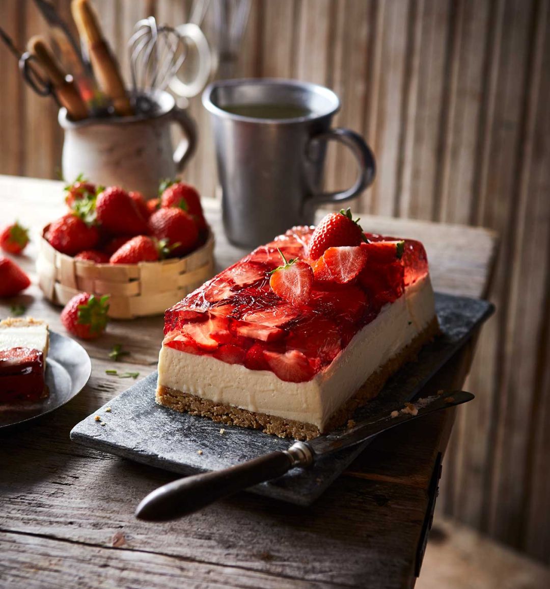 Strawberry spritz terrine