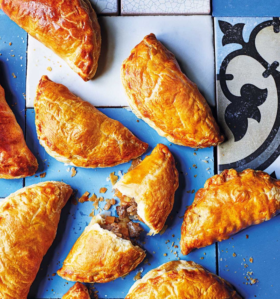 Cornish puff pastry pasties