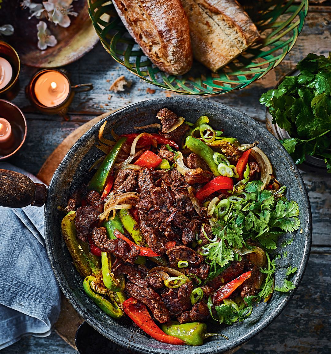 Mauritian roti beef with star anise