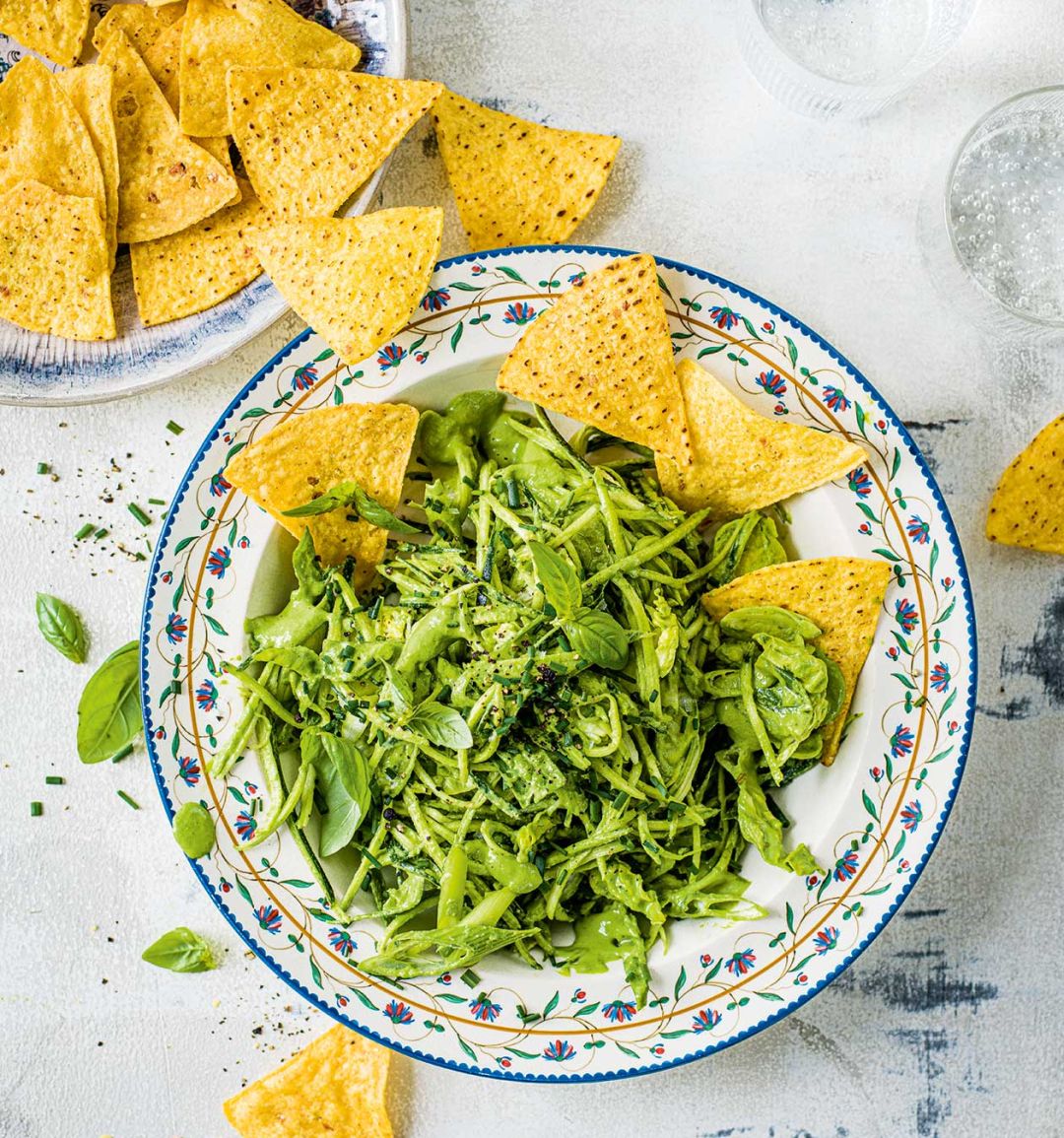 Vegan green goddess salad