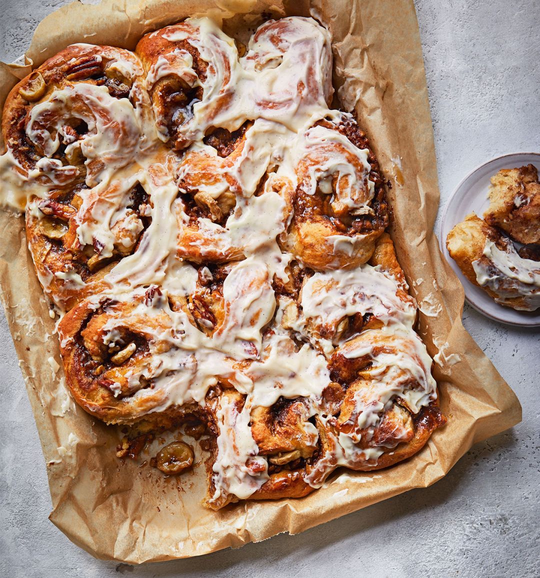 No-knead banana cinnamon rolls