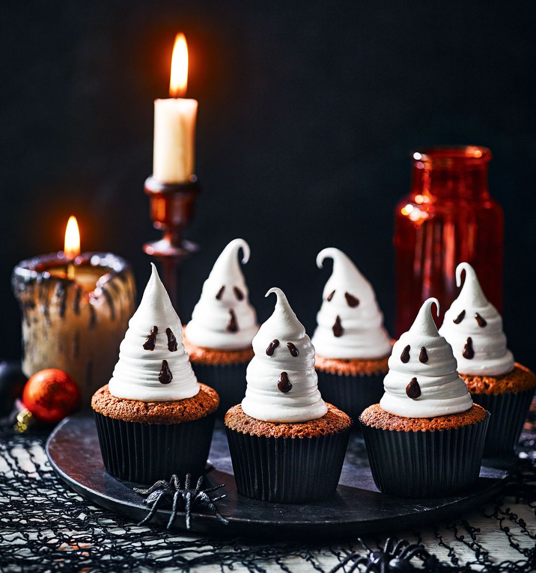Ghostly cupcakes