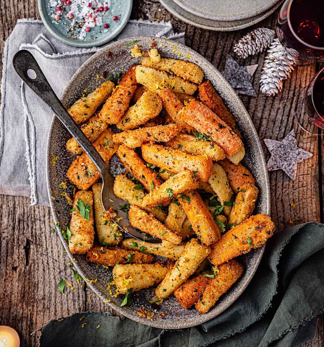 'Gremolata' carrots and parsnips