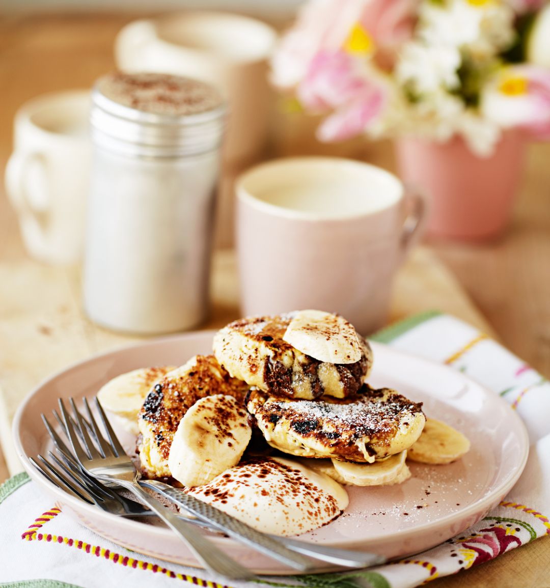 Choc-chip pancakes