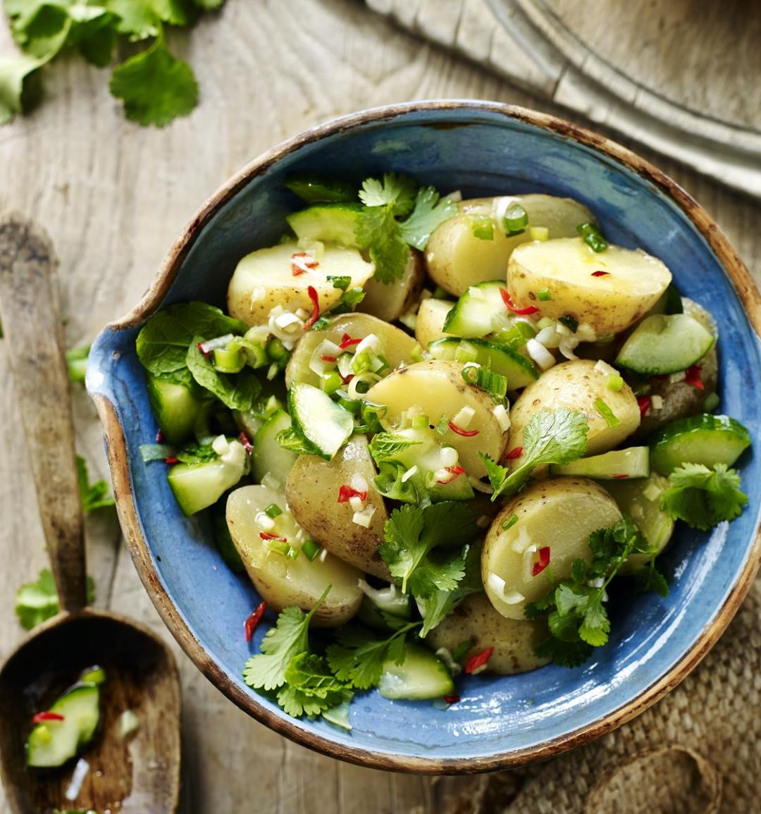 Jersey potato salad with Thai flavours