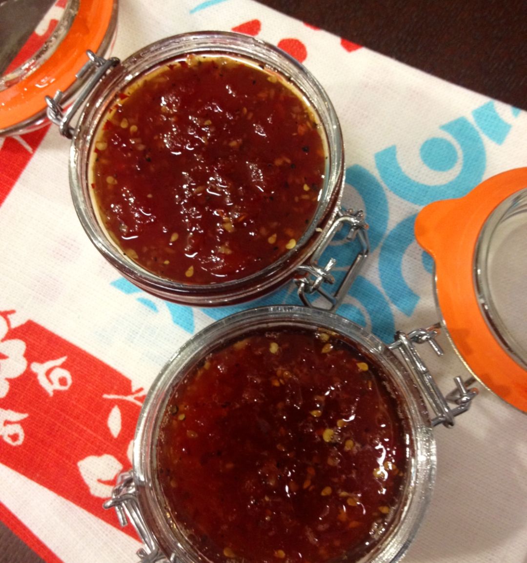 Tomato, chilli and ginger jam