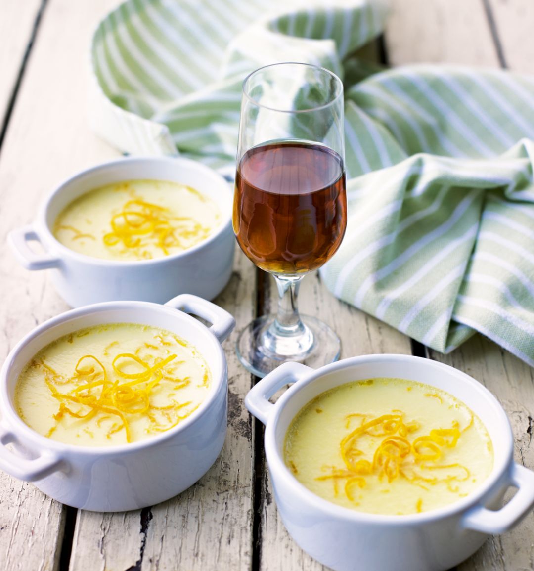 Honey and orange flan