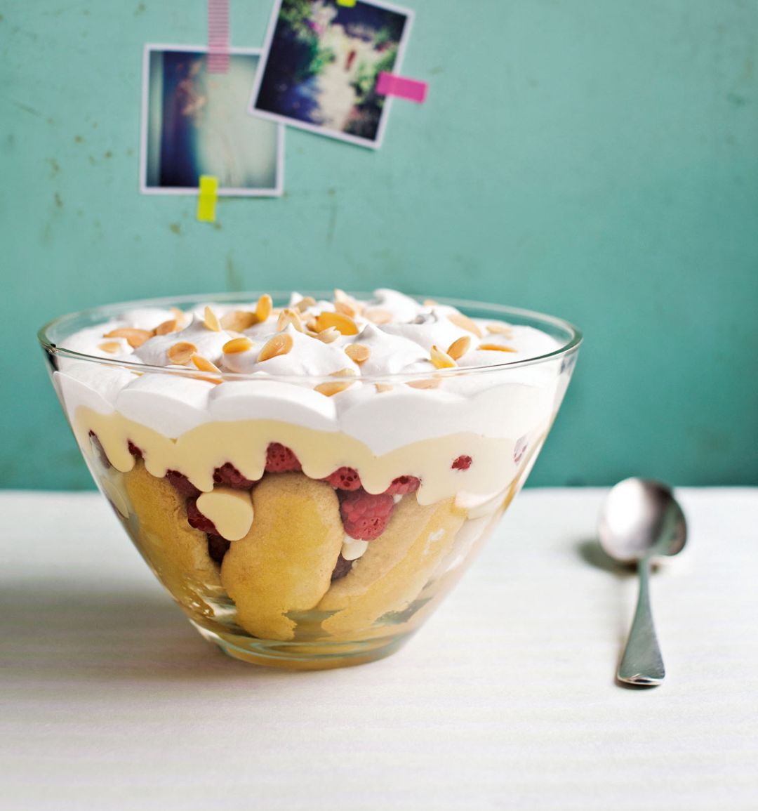 Dairy-free raspberry trifle