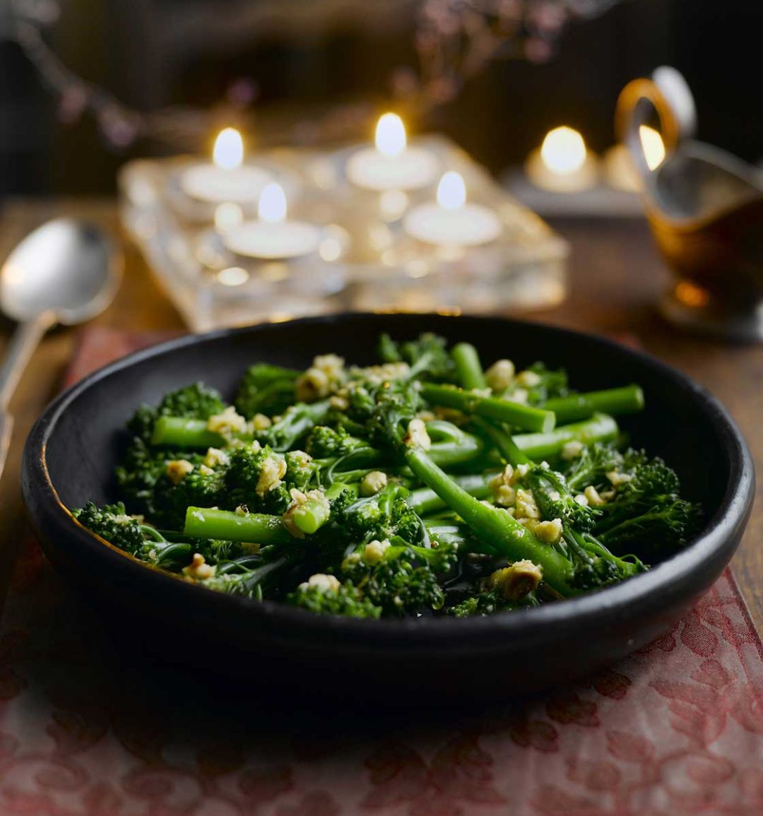 Tenderstem® broccoli with hazelnut and orange butter