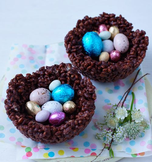Rice pop nests