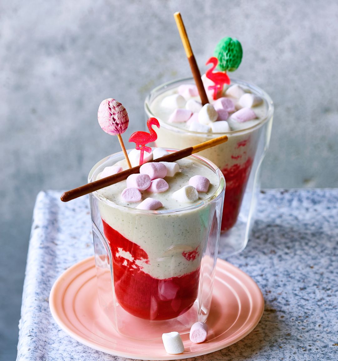 Raspberry and vanilla meekshake