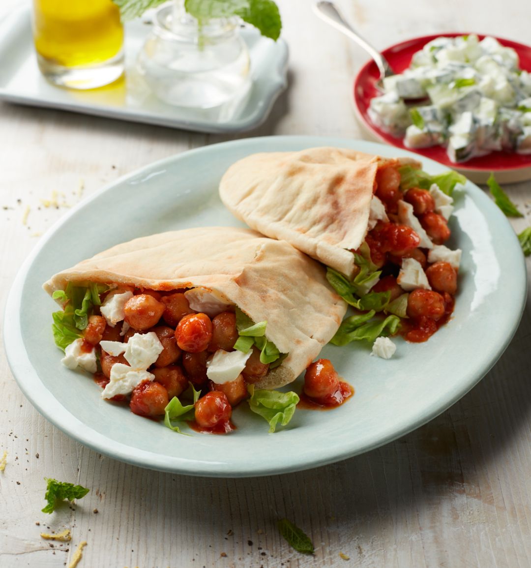 Greek meze pitta pockets