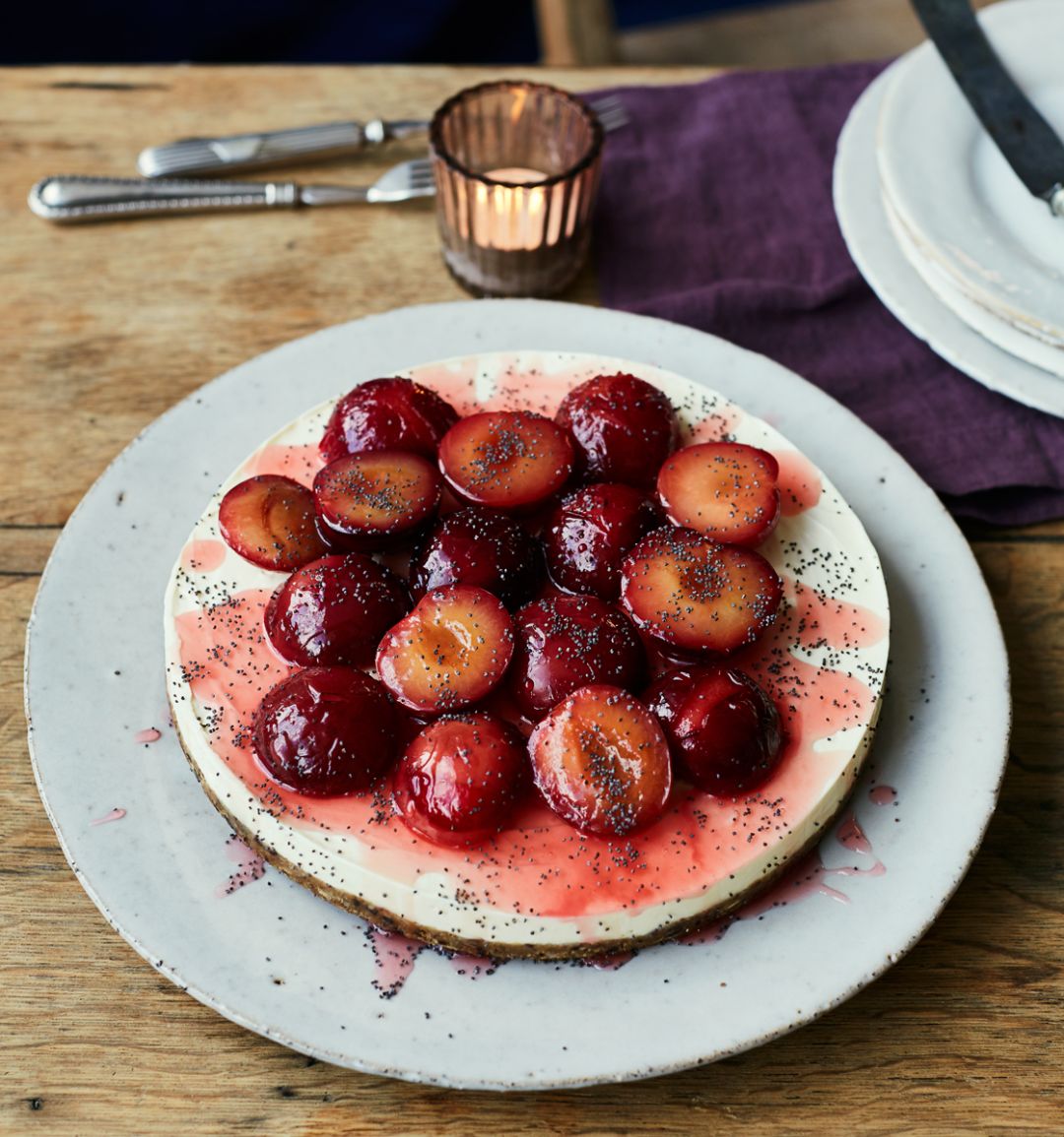 Gill Meller’s oat plum breakfast cheesecake