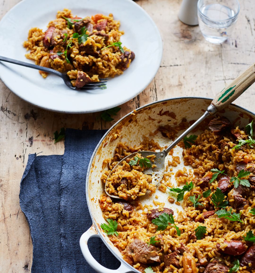 Middle Eastern lamb pilaf