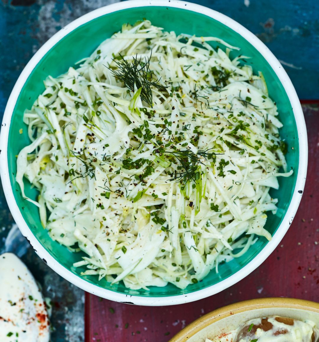 Fennel, pear and apple slaw with buttermilk dressing