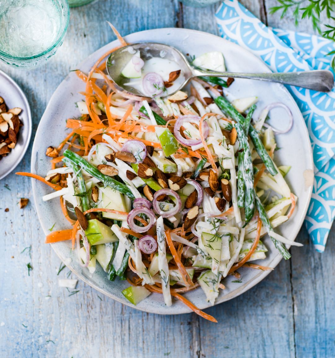 Celeriac and apple slaw