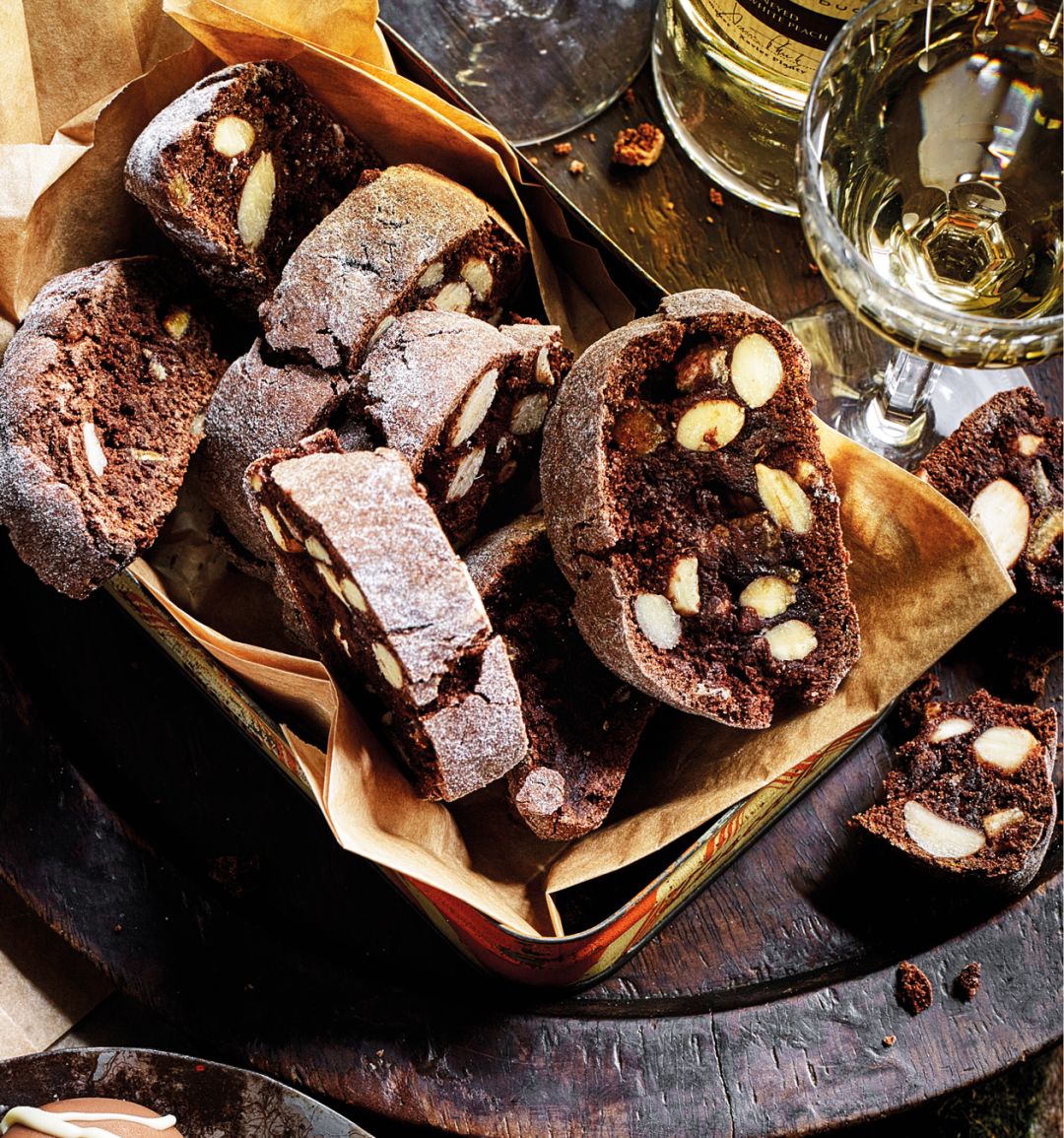 Chocolate orange cantuccini biscuits