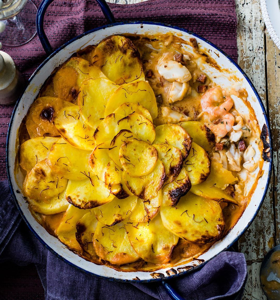 Spanish fish pie