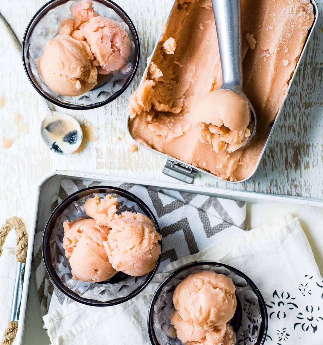 Peach sorbet