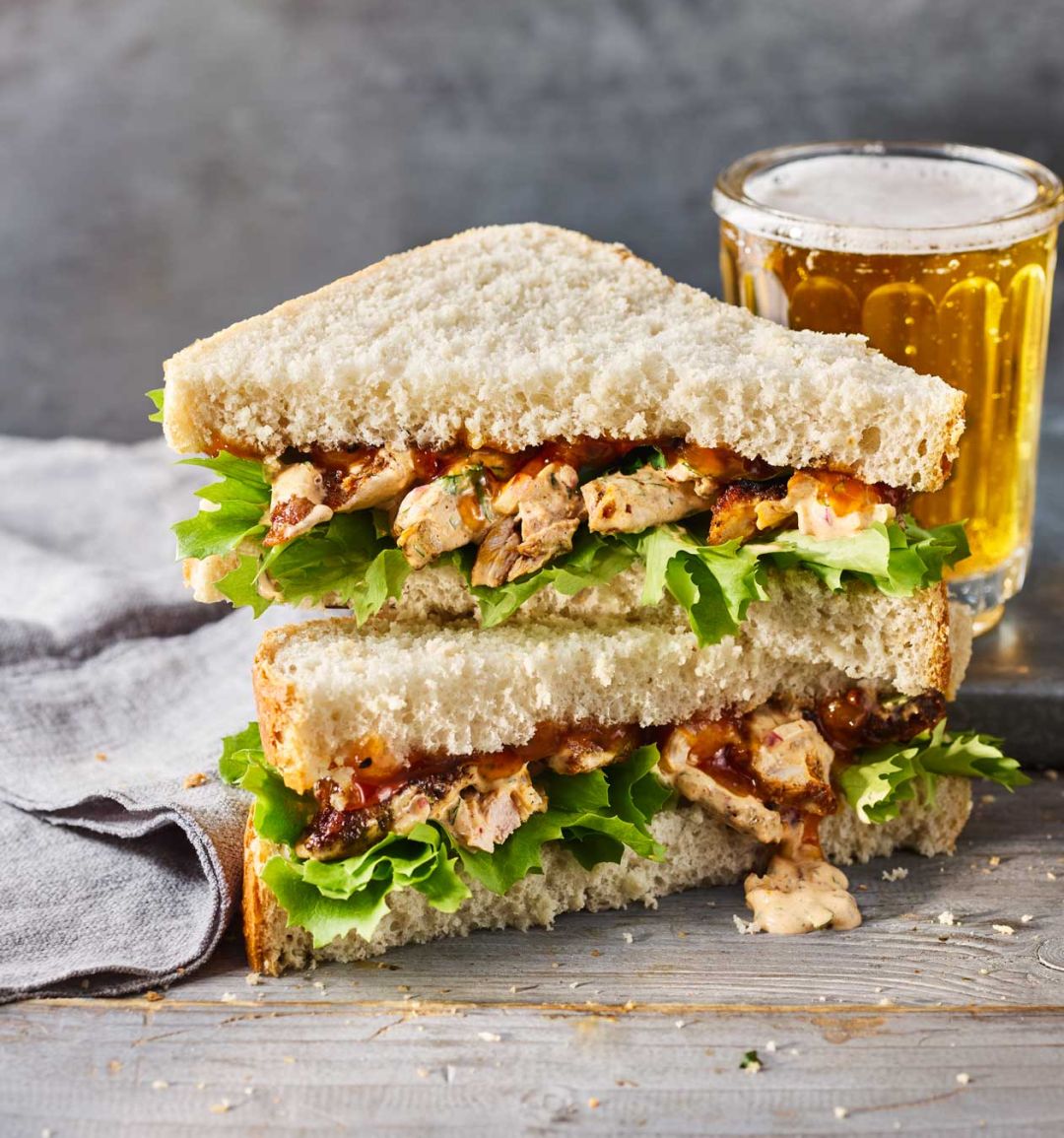 Chicken madras sandwich