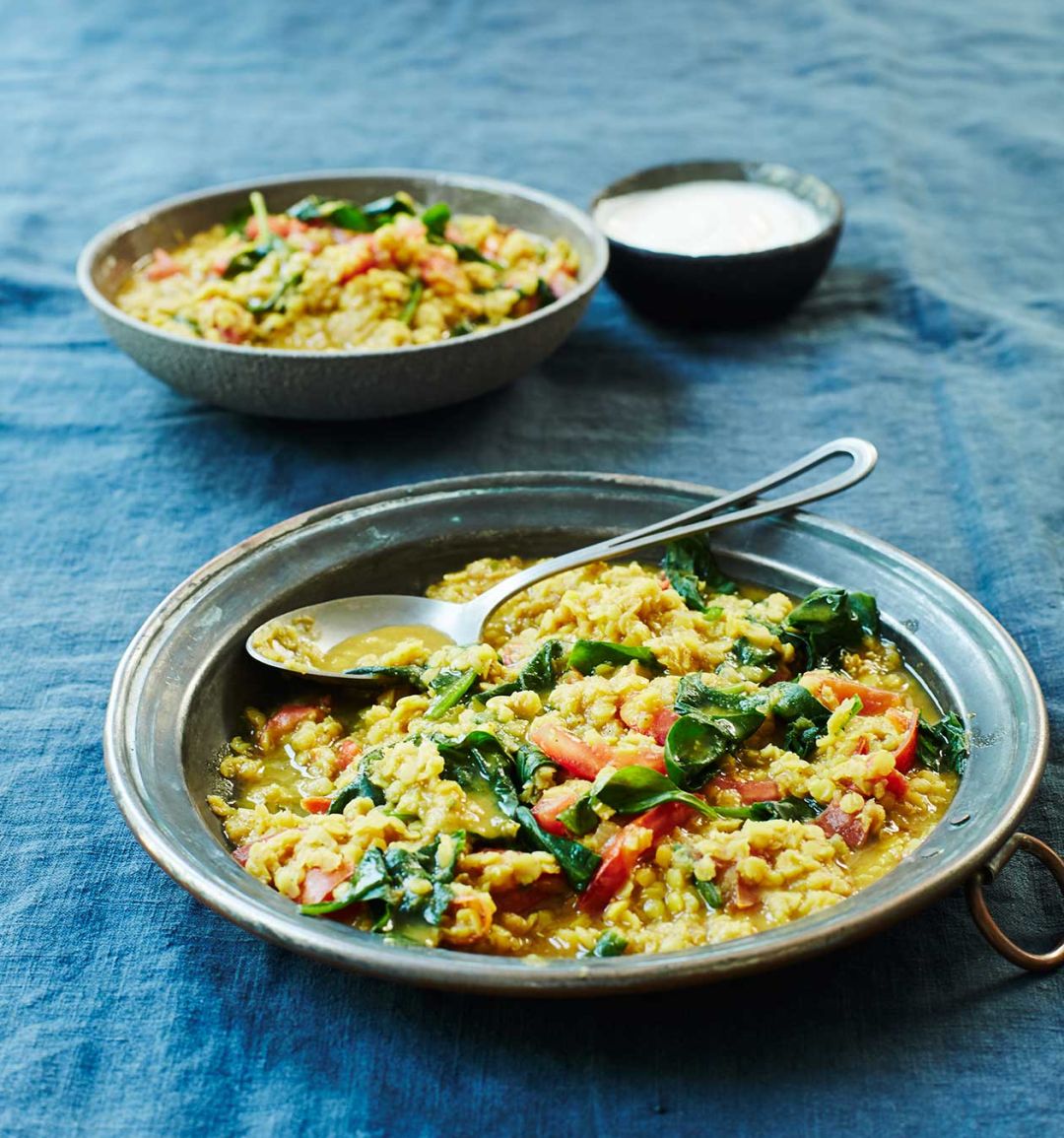 Lentil and spinach dhansak