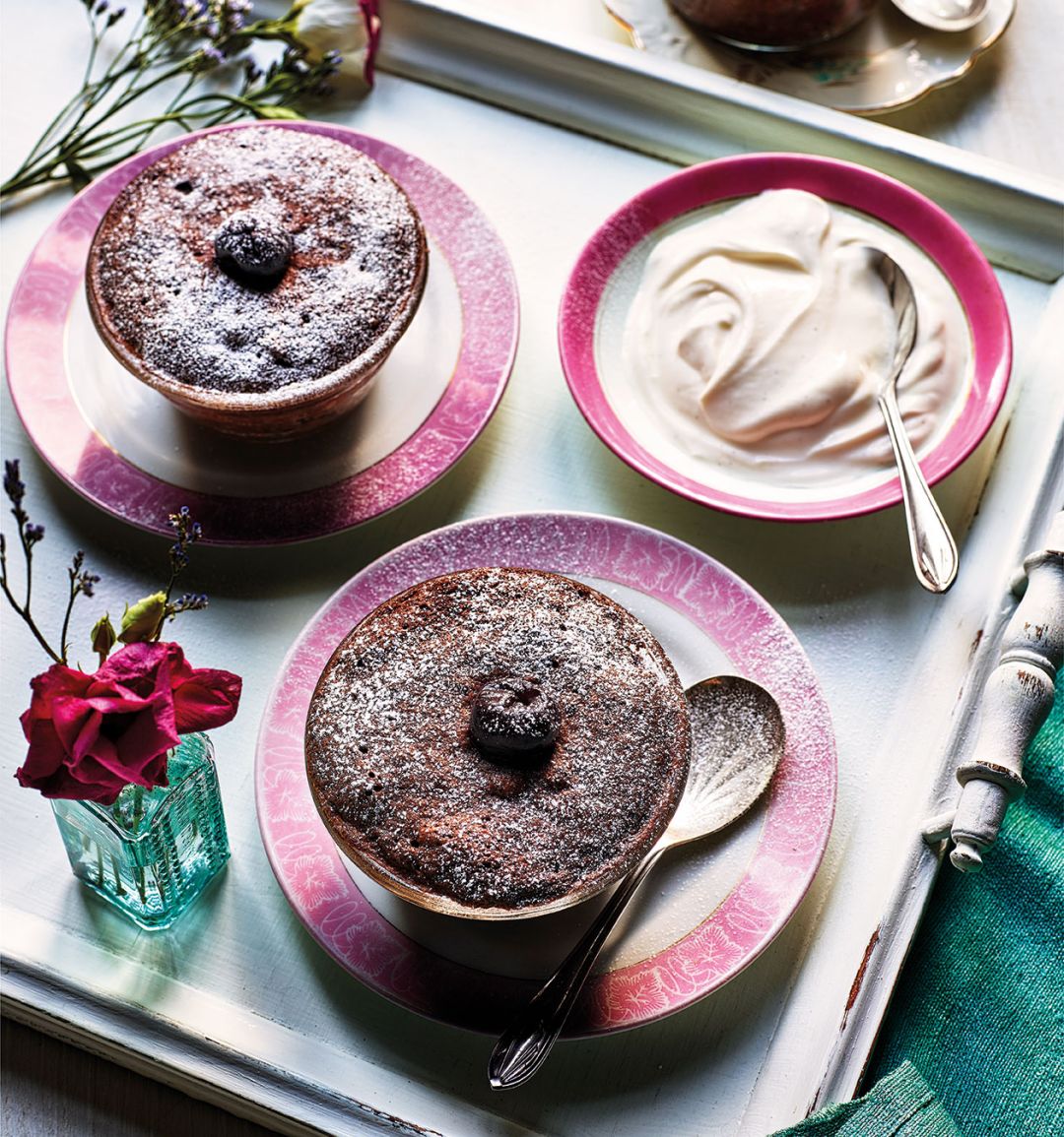 Black Forest microwave pud