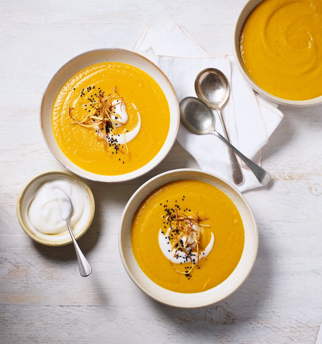 Carrot, parsnip and ginger soup