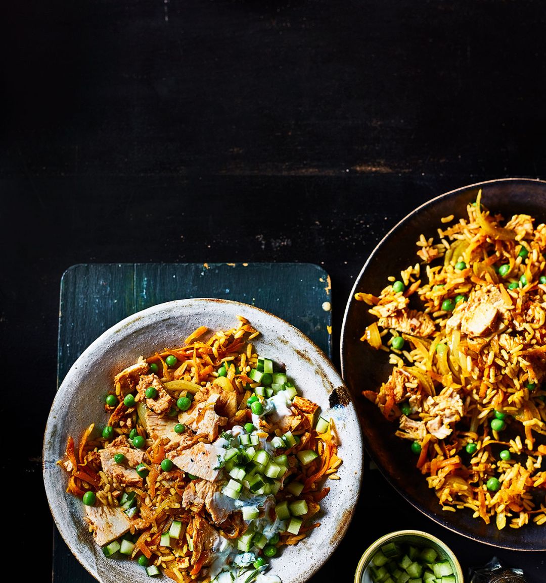 Chicken tikka fried rice
