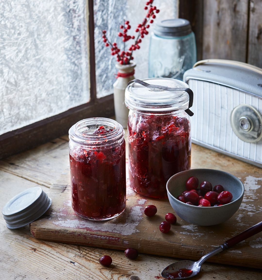 Cranberry, orange & ginger chutney