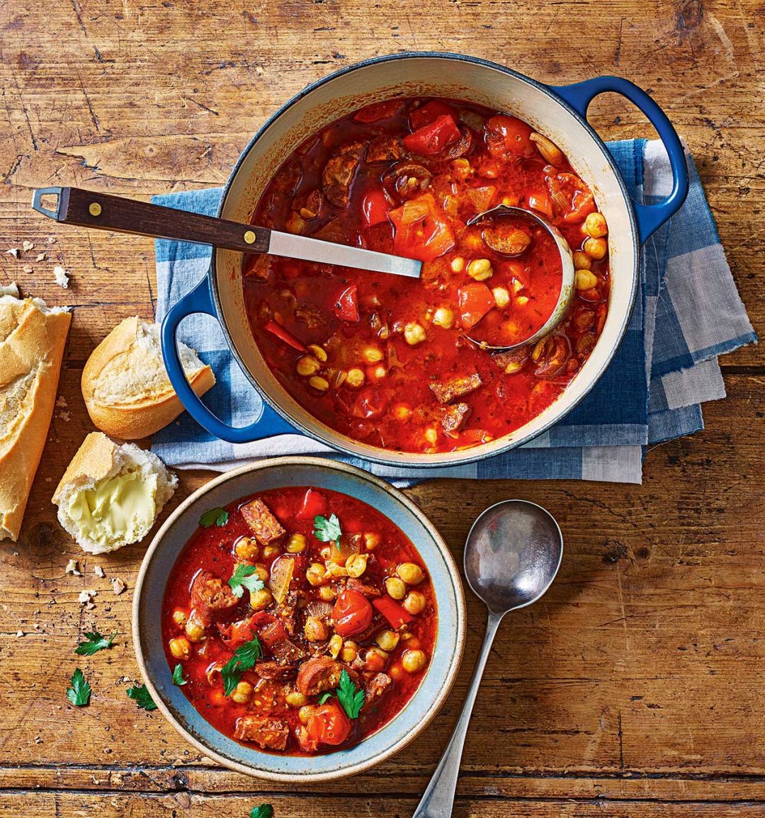 Reader recipe: smoky chickpea and chorizo soup