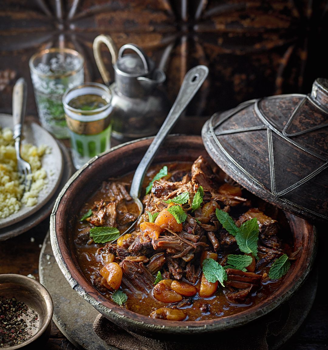 Moroccan-spiced braised brisket