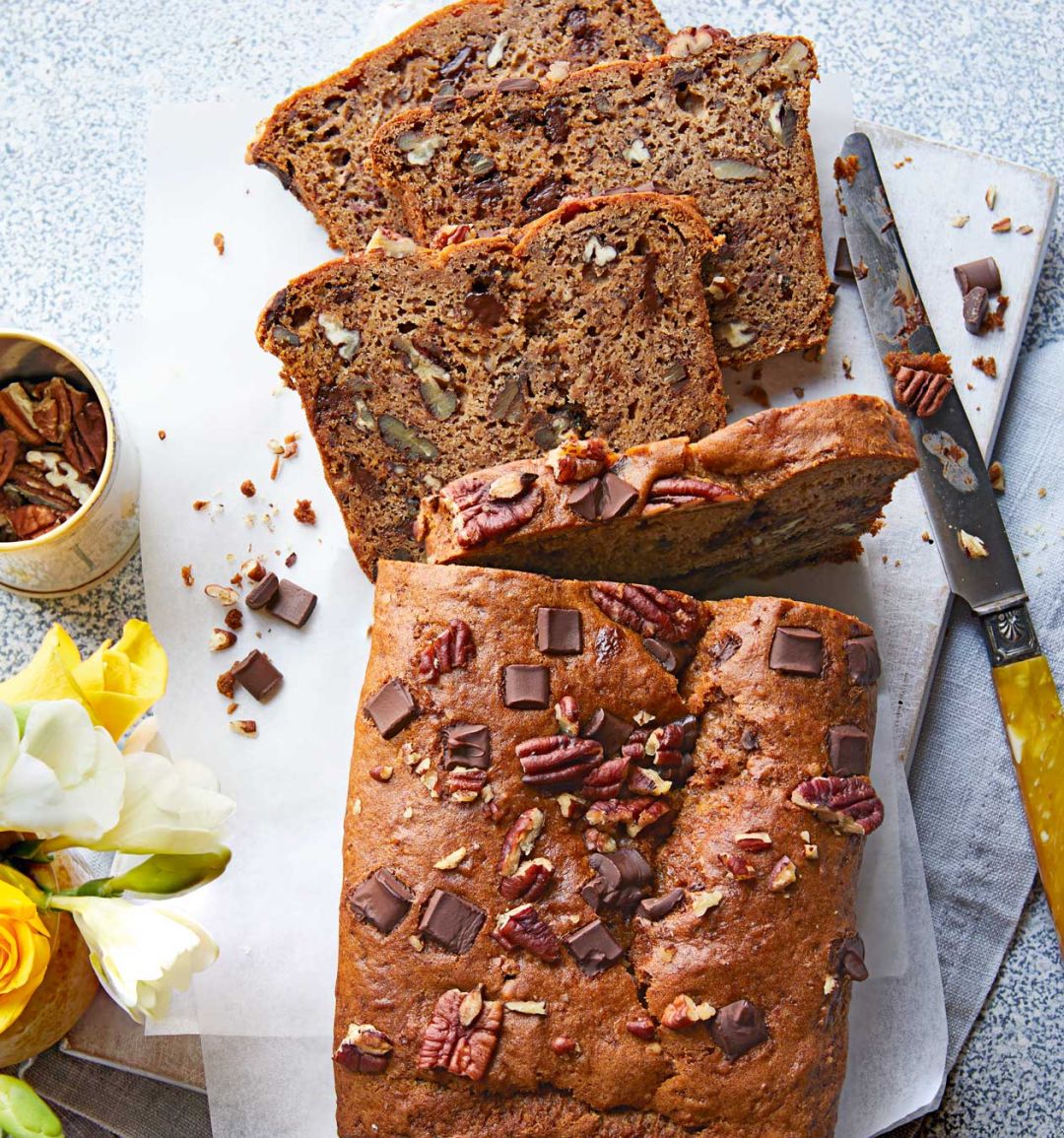 Pecan banana bread