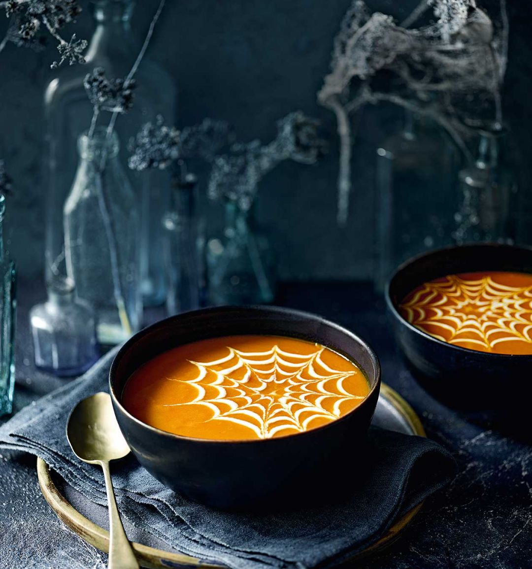 Sweet potato, orange and ginger soup