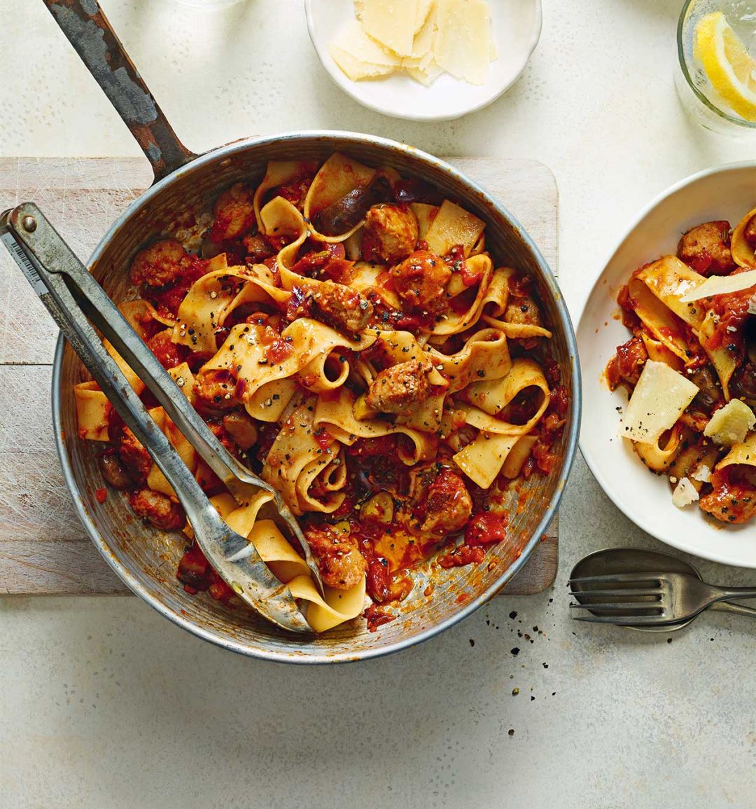 Sausage and chestnut ragu