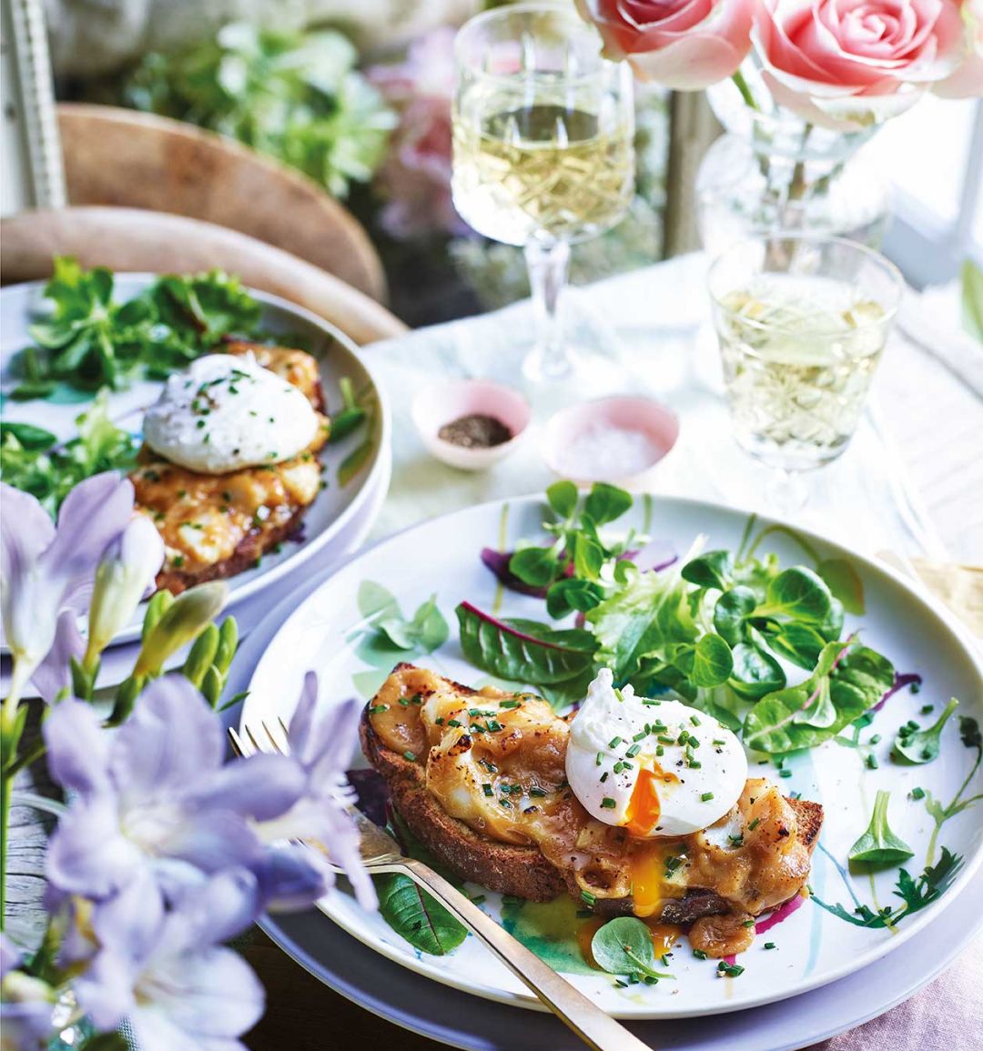 Smoked haddock rarebit