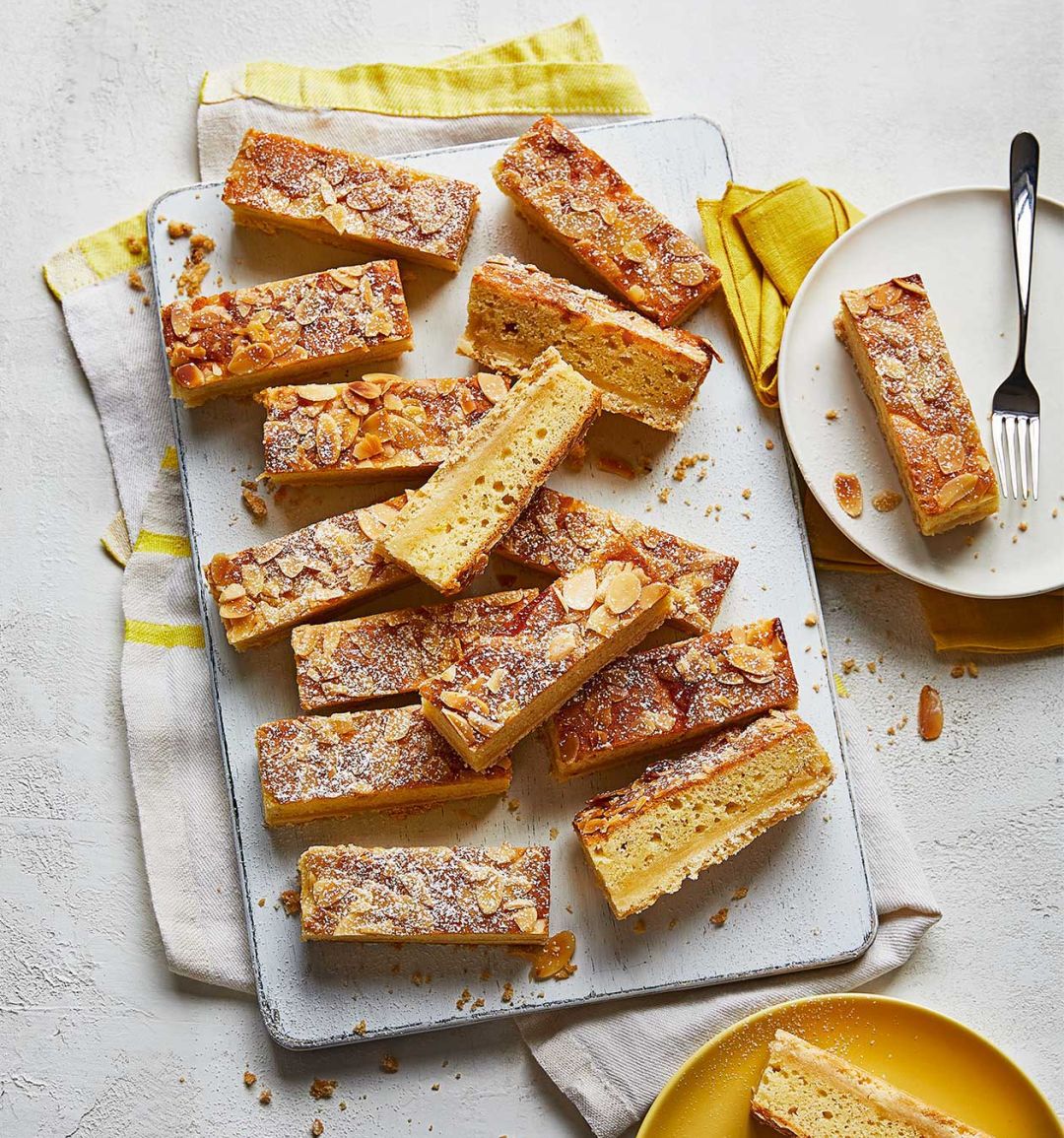 Lemon Bakewell slices