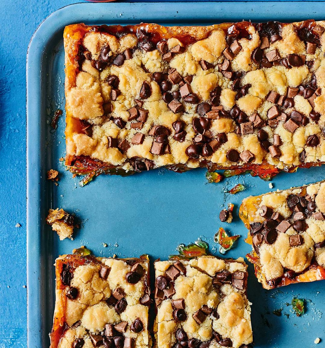 'Jaffa' shortbread crumble bars