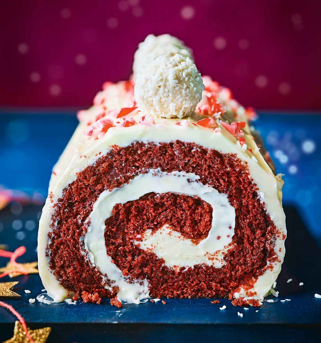 Red velvet roulade