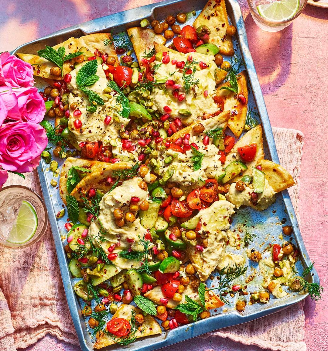 Sponsored: loaded smoked humous 'nachos'