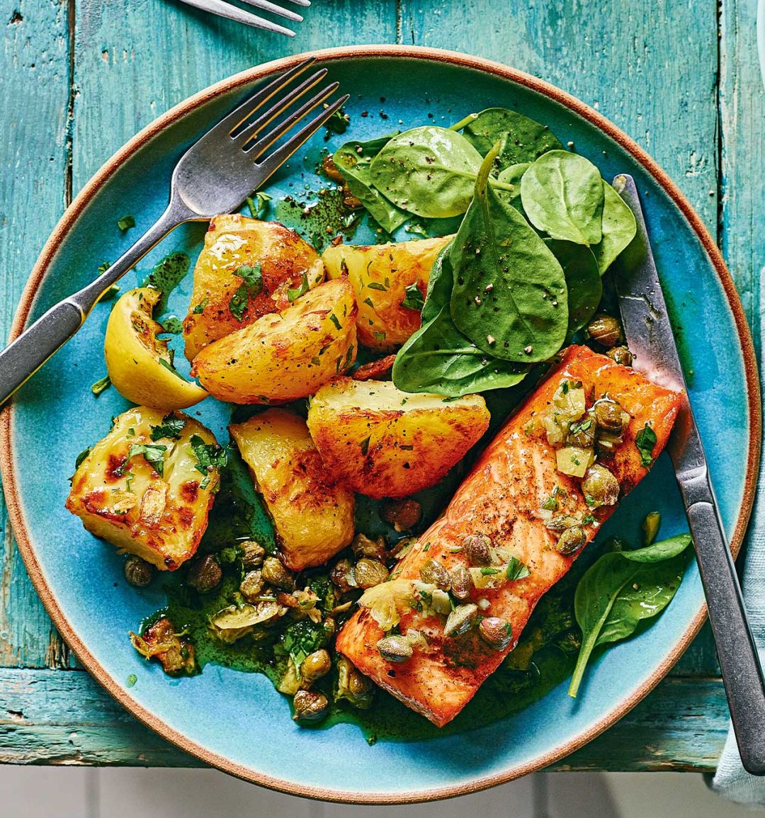 Brown Butter And Preserved Lemon Salmon Recipe Sainsbury s Magazine brown-butter-and-preserved-lemon-salmon-recipe-sainsbury-s-magazine