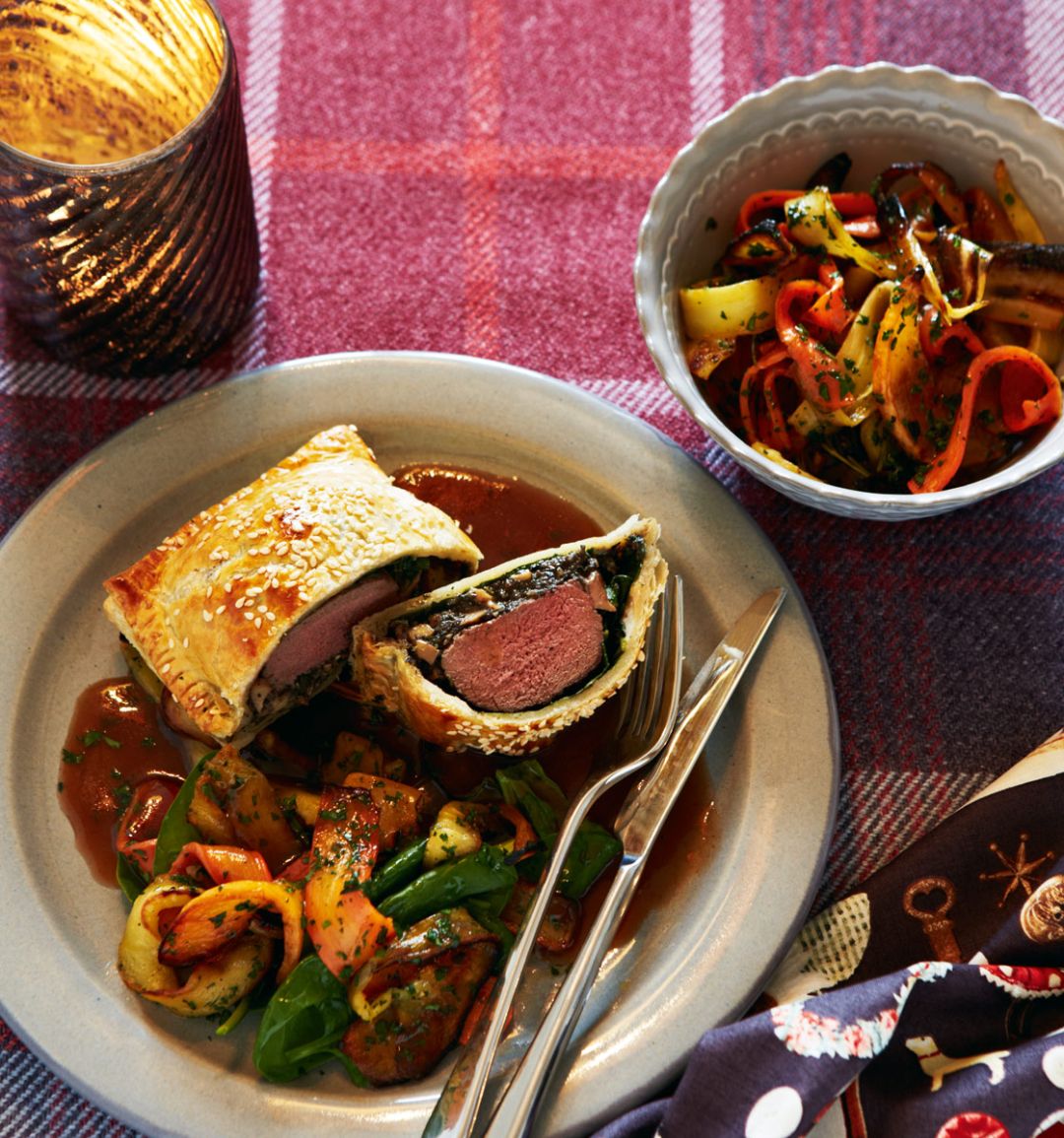 Individual venison Wellingtons