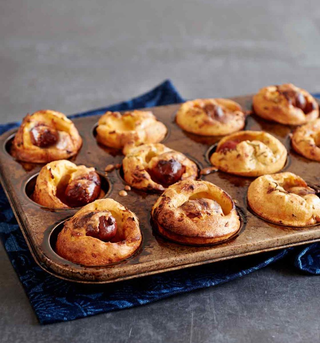 Mini chorizo toad in the holes 