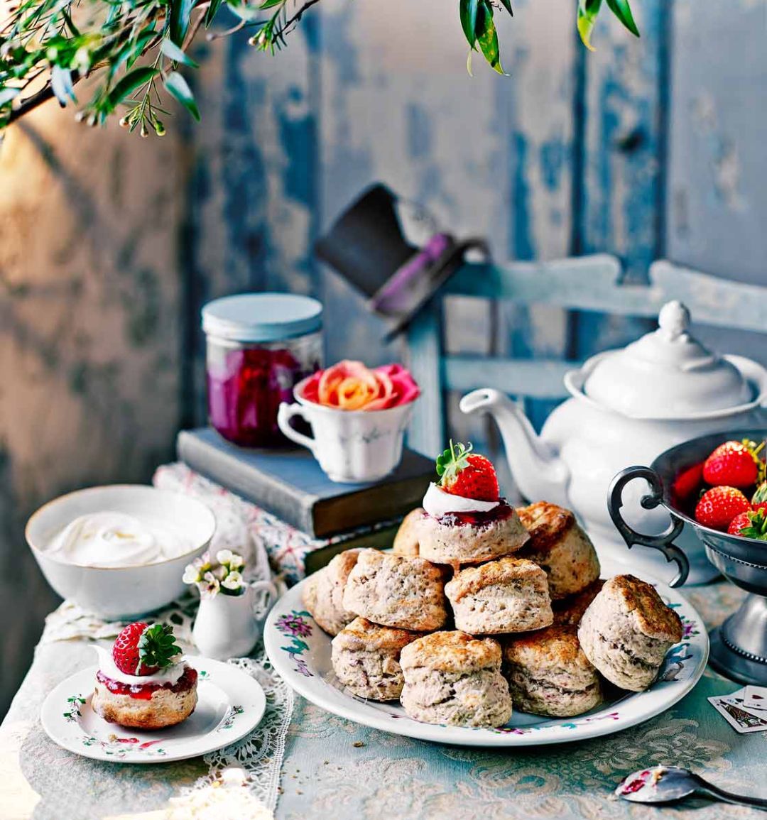 Strawberry and cream scones