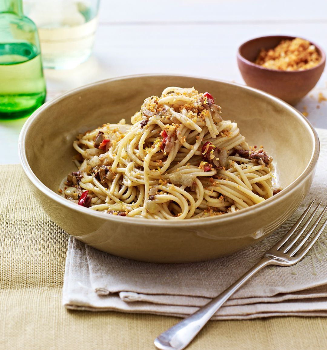 Anchovy and chilli spaghetti
