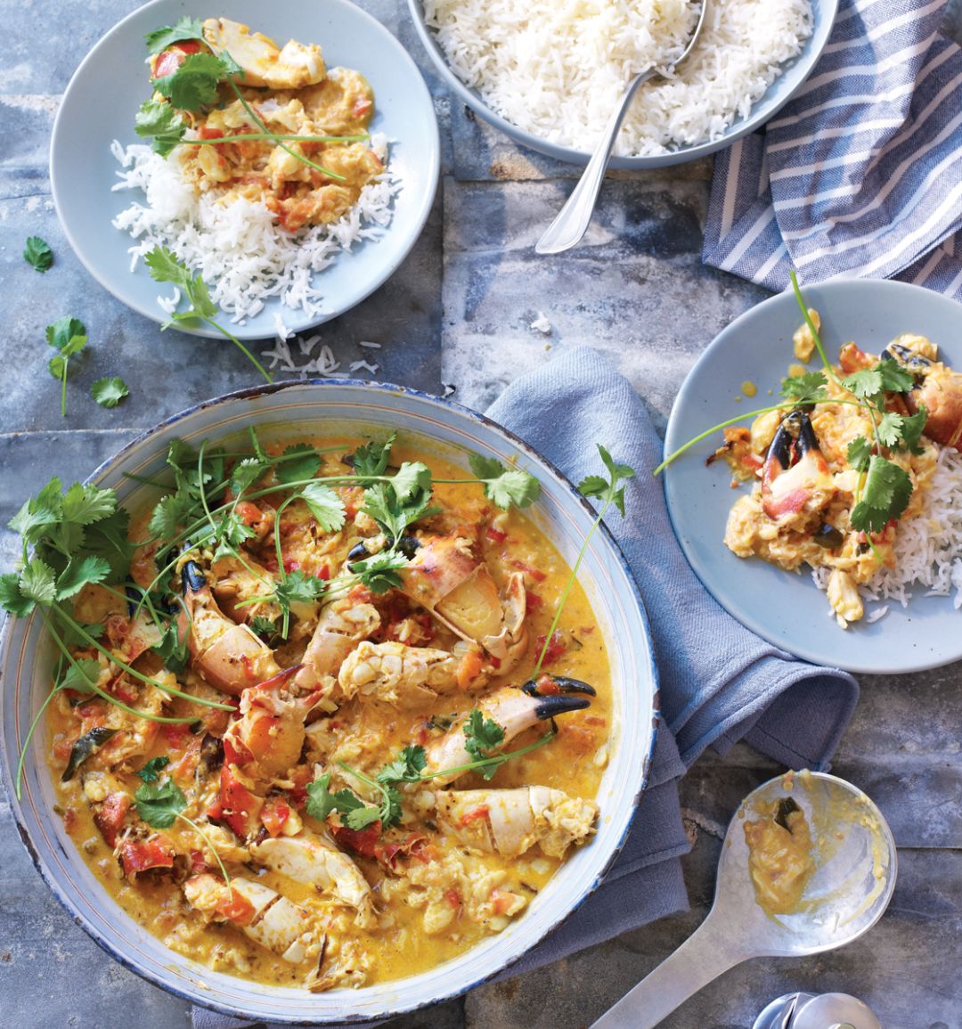 Sri Lankan-style crab curry