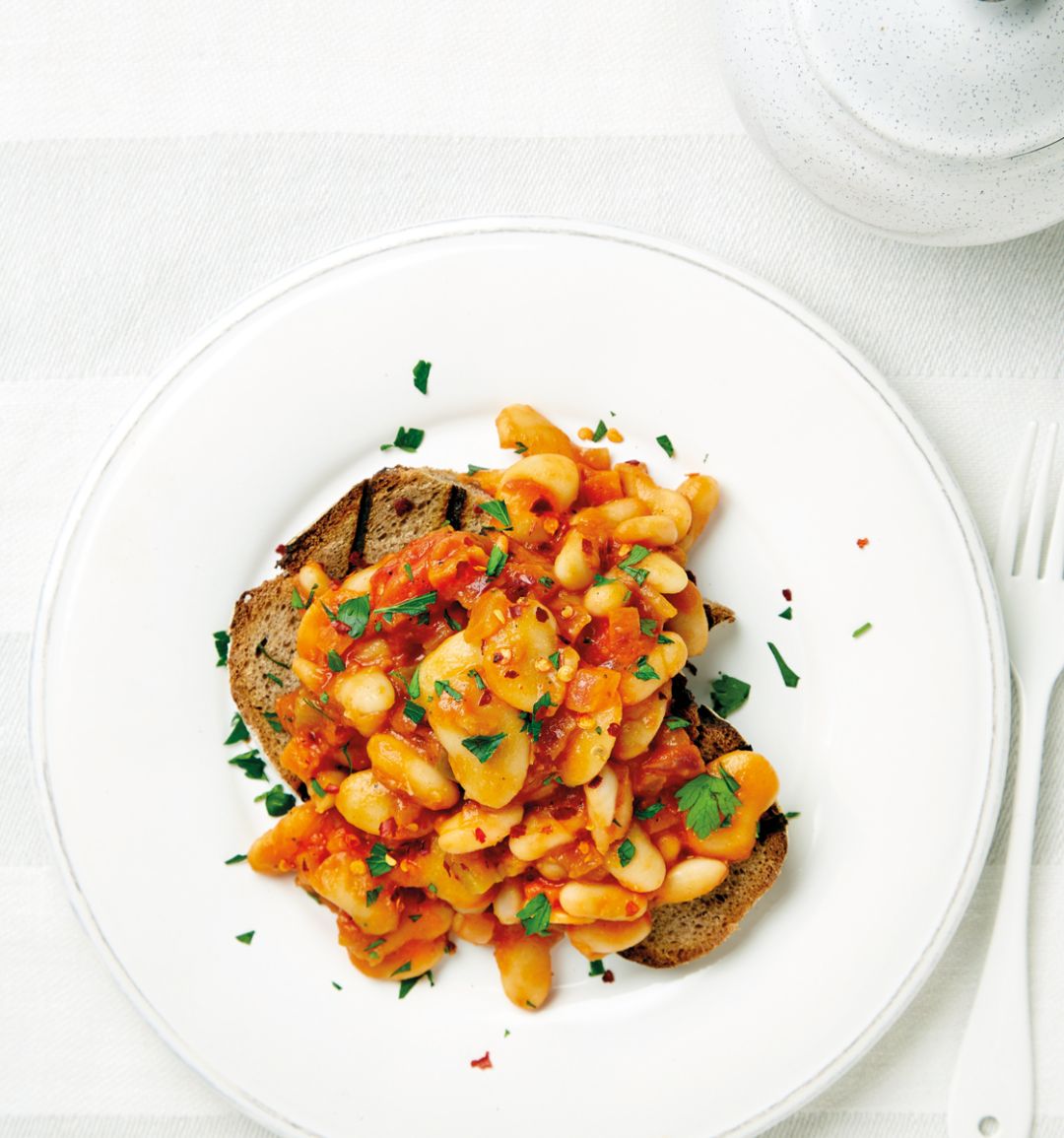 Smoky beans on toast