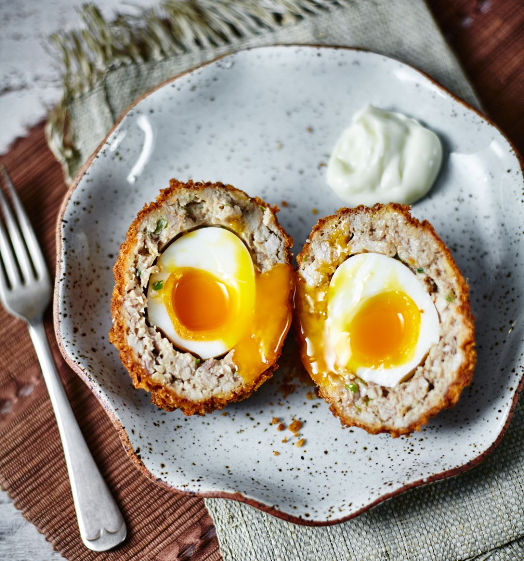 Teriyaki chicken Scotch eggs