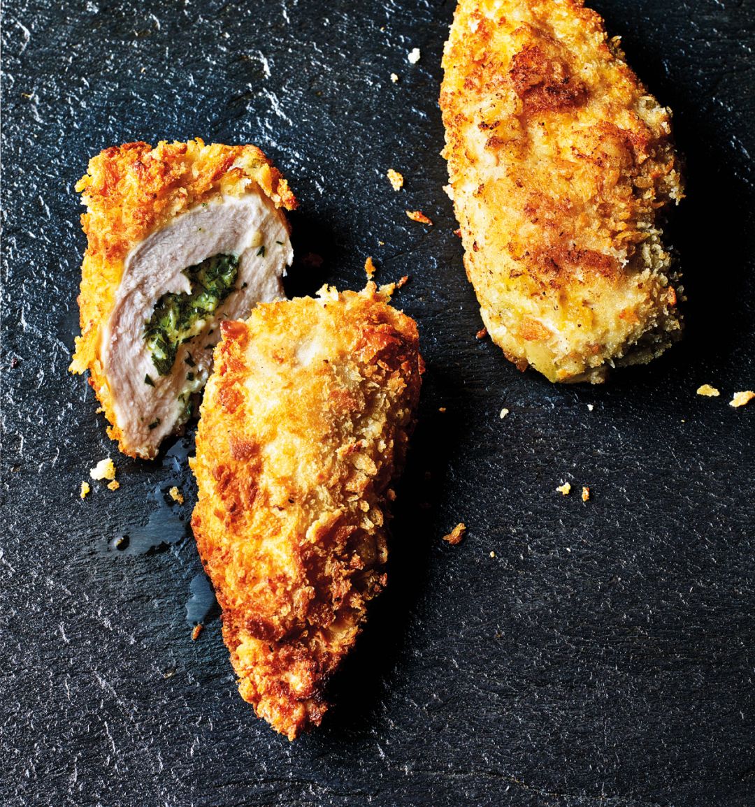 Tarragon and goats' cheese chicken kiev