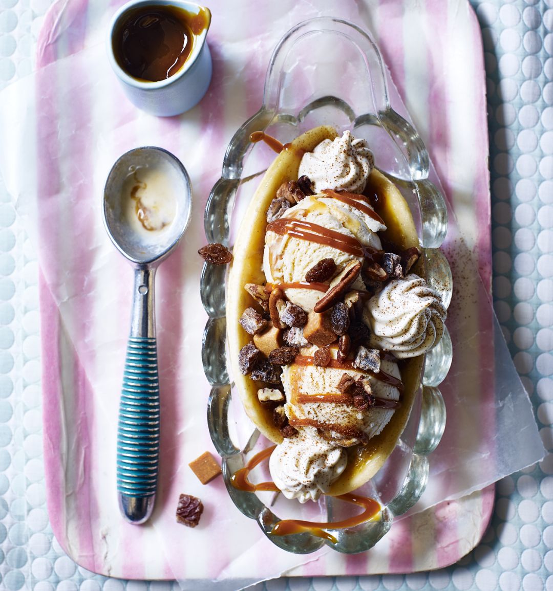 Rum banana split