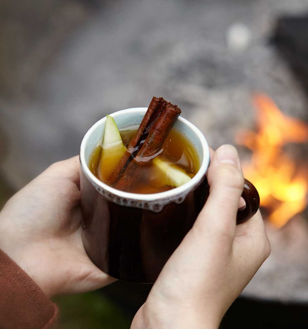 Chai pear and rum punch